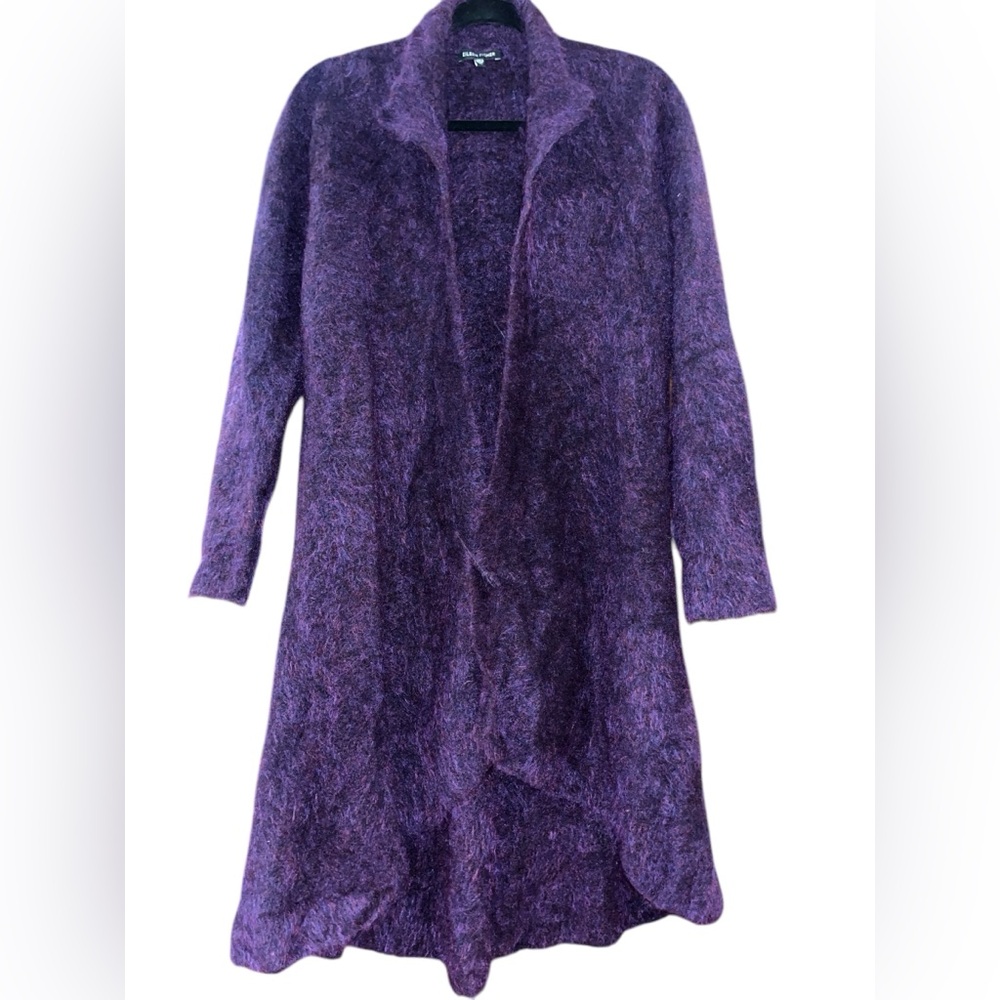 Eileen Fisher XS mohair, long royal purple sweater - Picture 1 of 8